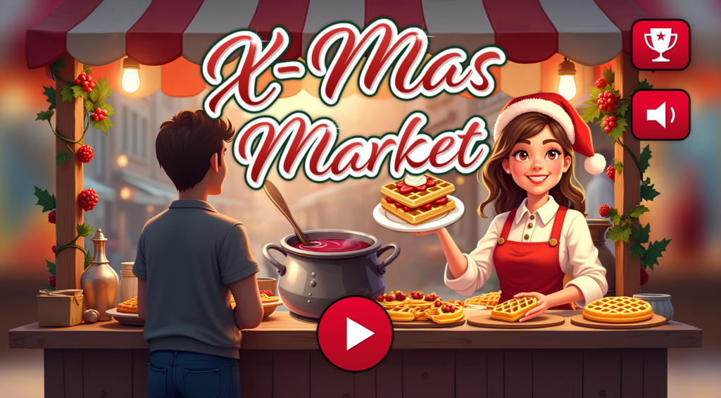 Online Game X-Mas Market als Adgame oder Gewinnspiel